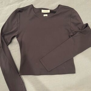 Aritzia Babaton Women's Black Long Sleeve Top